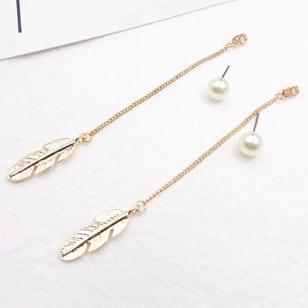 NEW!💙💎GOLDEN! DROP FEATHERS! PEARL STUNNERS!💎💙 - Picture 3 of 6